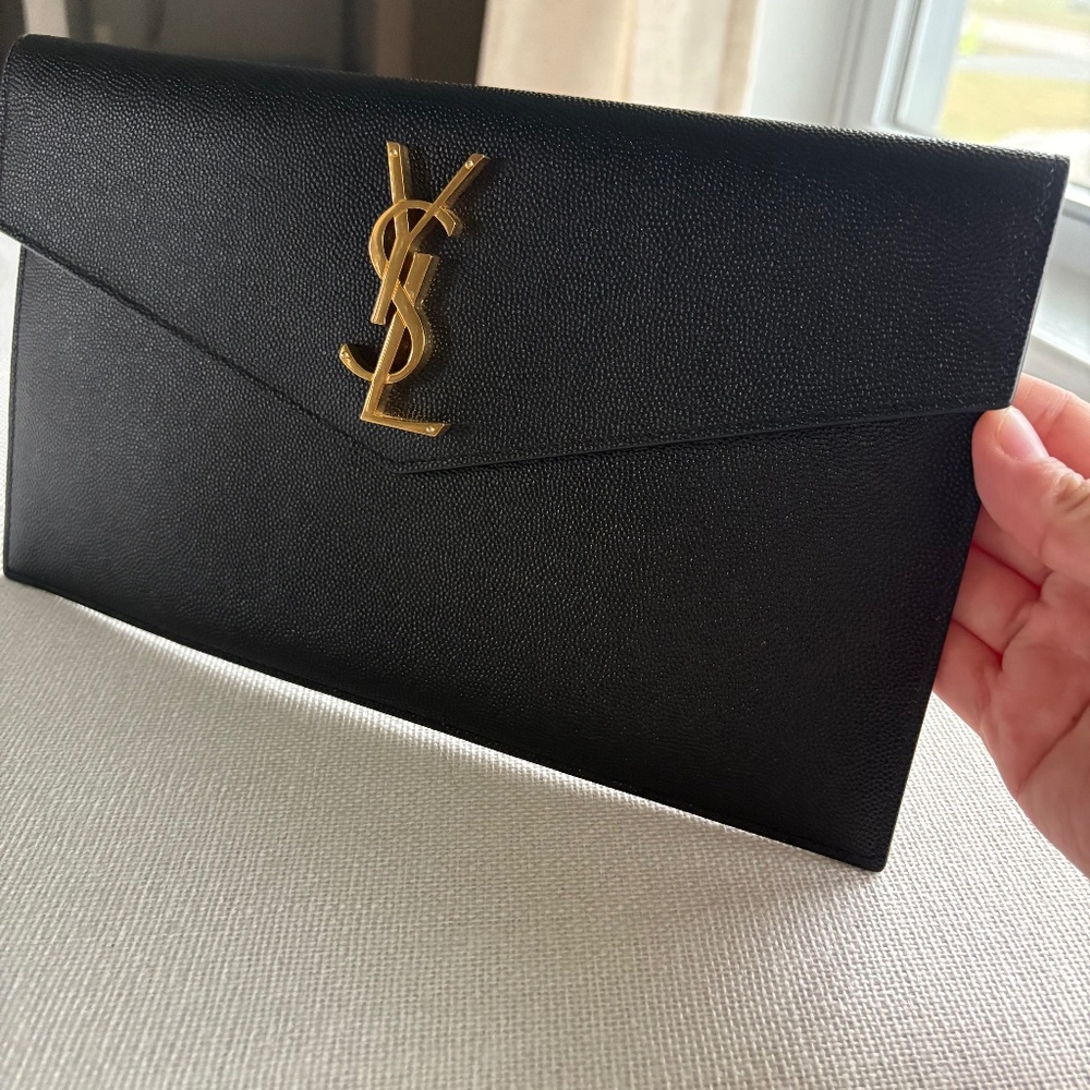 Saint Laurent Black Uptown Pouch